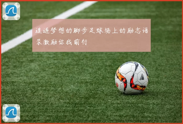 追逐梦想的脚步足球场上的励志语录激励你我前行
